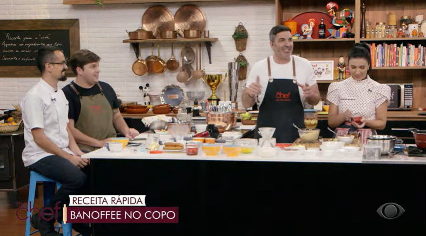 Edu Guedes viu Lucas Salles sair do controle na Band, durante o The Chef (Créditos: Reprodução)