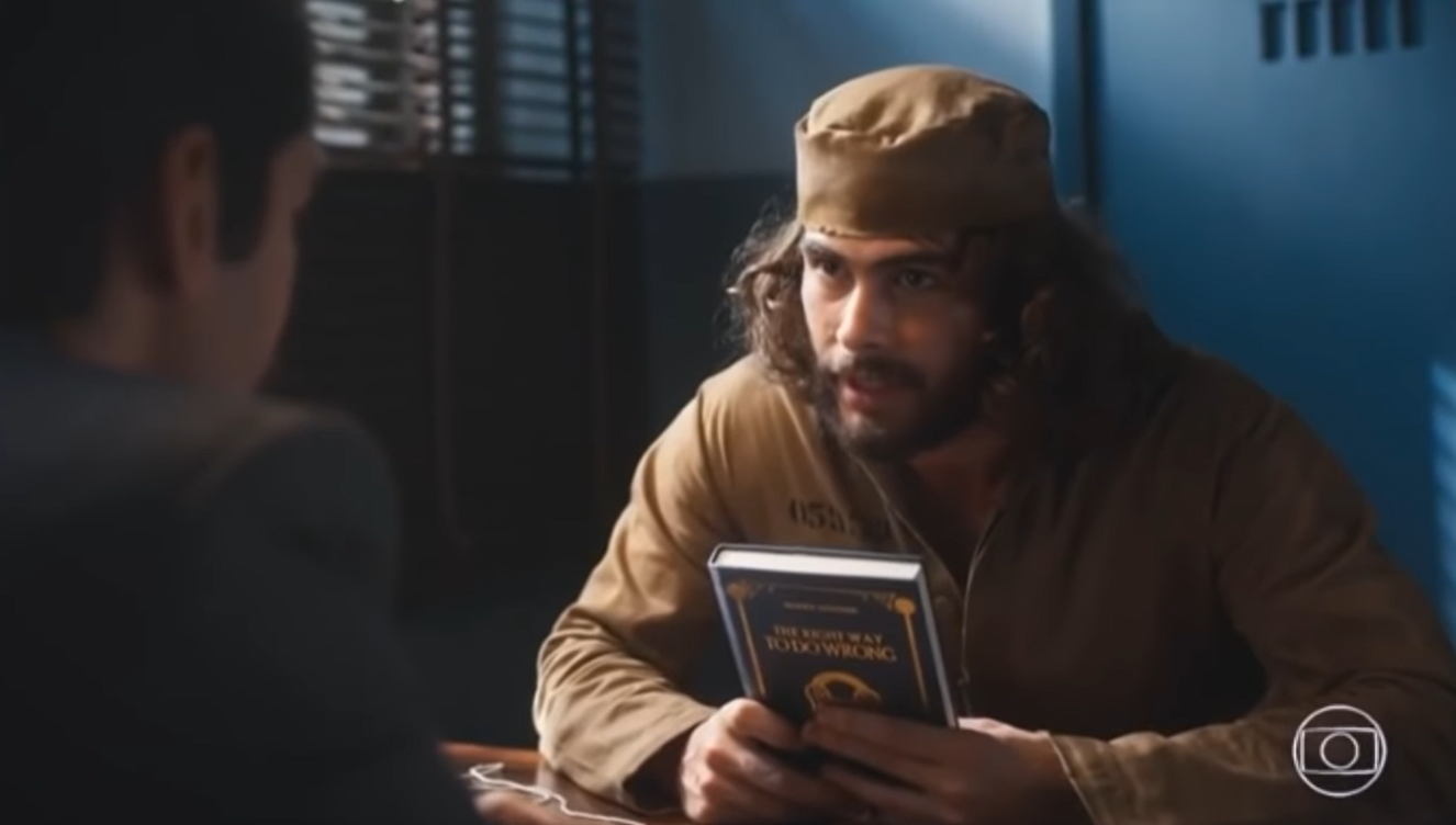 Davi (Rafael Vitti) em cena na novela Além da Ilusão, da TV Globo (Créditos: Reprodução)