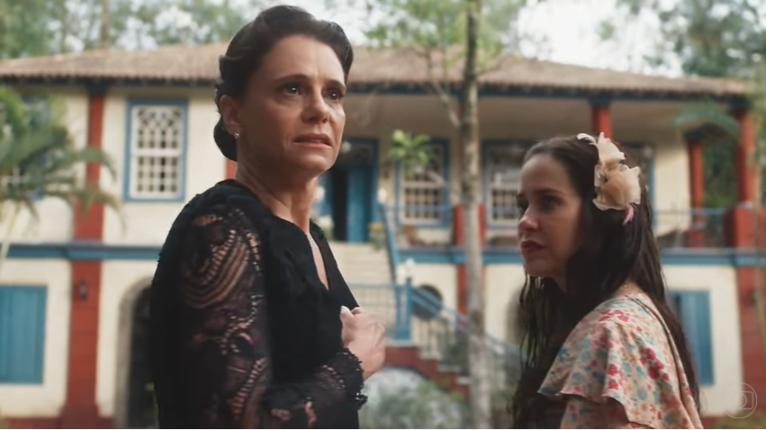Violeta (Malu Galli) em cena na novela Além da Ilusão, trama das seis da TV Globo (Créditos: Reprodução)
