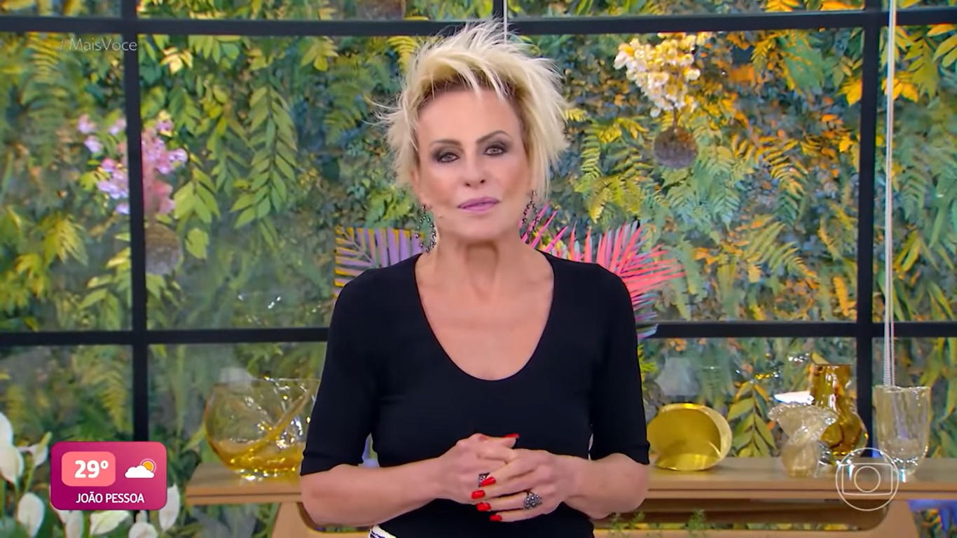 De fato, a apresentadora Ana Maria Braga precisou se afastar do Mais Você (Créditos: Reprodução/TV Globo)