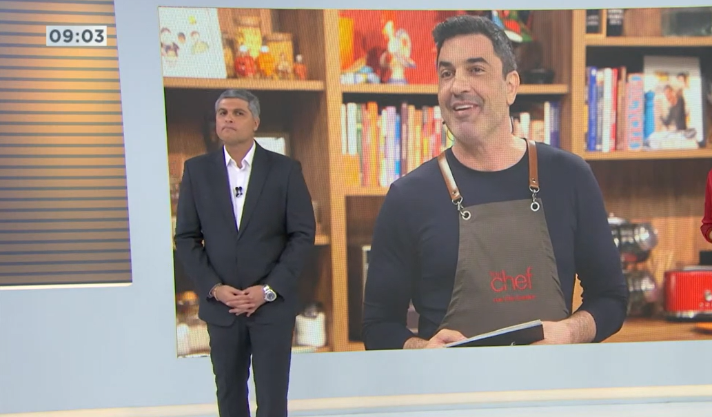 Joel Datena deu bronca em Edu Guedes (Créditos: Reprodução/Band)