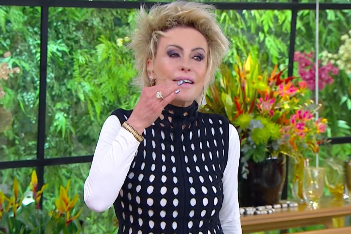 Ana Maria Braga durante o programa Mais Você, ao vivo (Foto: Reprodução/TV Globo)
