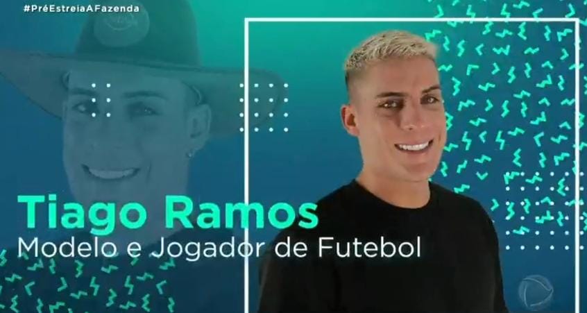 Divulgação de Tiago Ramos na Fazenda 14 (Foto: Reprodução/RecordTV)