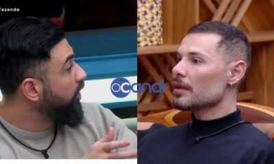 O clima ficou quente entre Bruno Tálamo e Alex (Foto: Montagem)