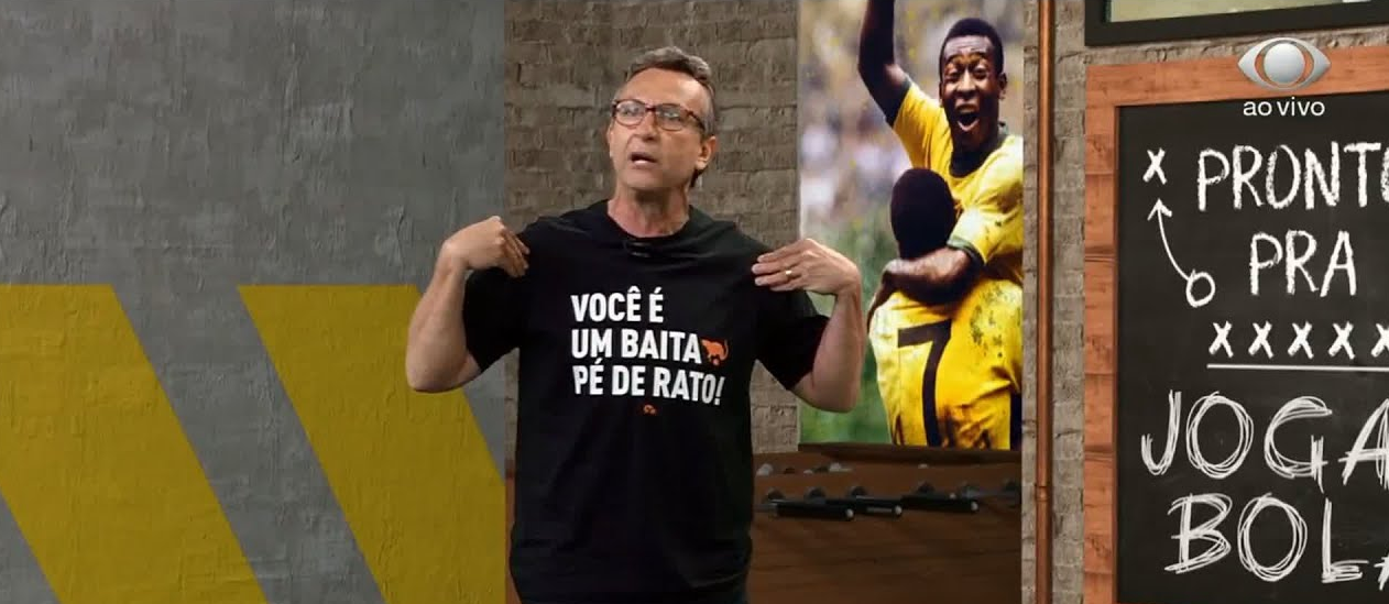 José Ferreira Neto soltou o verbo durante o programa Os Donos da Bola, ao vivo (Créditos: Reprodução/Band)