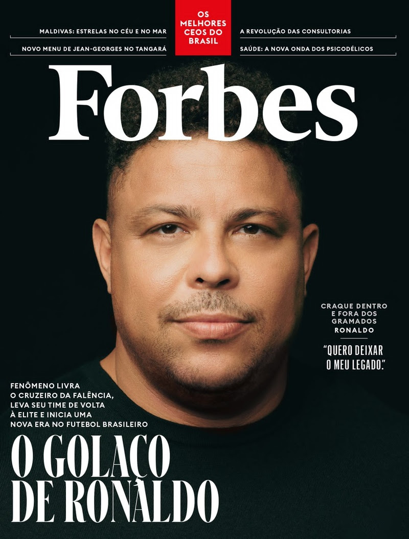 Ronaldo Fenômeno é capa da Forbes (Créditos: Divulgação)