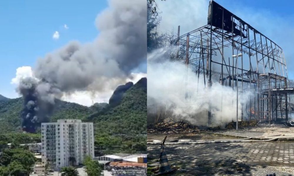 Incêndio na Globo gera pânico (Foto: Divulgação)