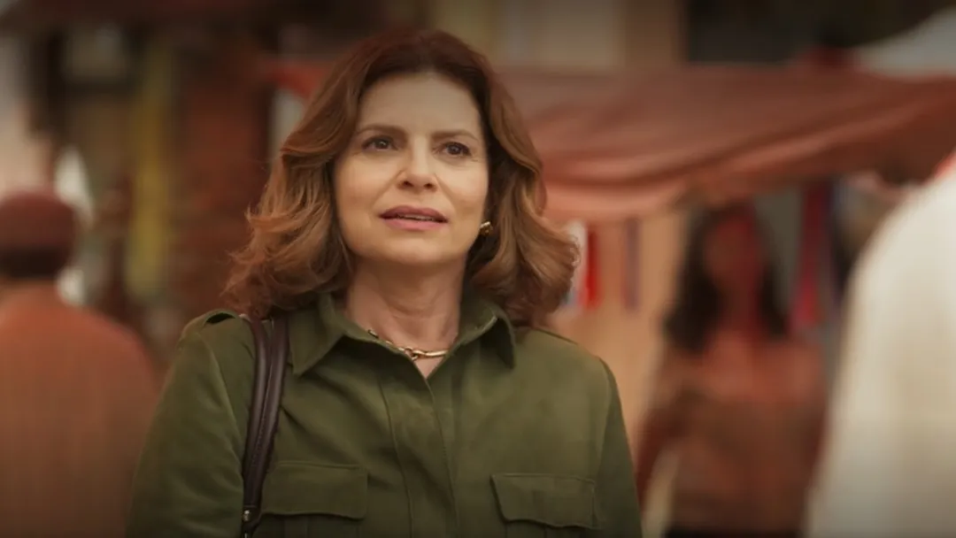 Deodora (Débora Bloch) em cena na novela Mar do Sertão (Créditos: Reprodução/TV Globo)