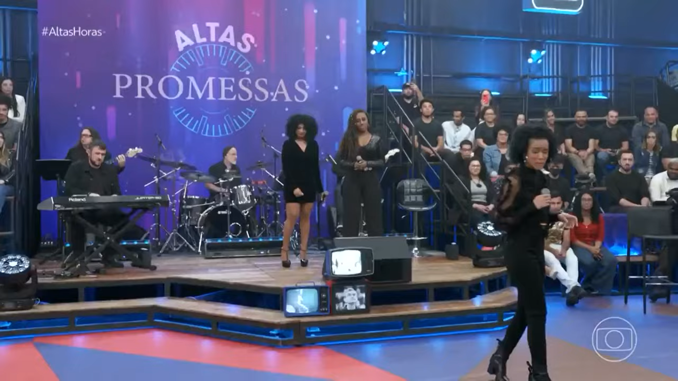 O quadro gospel é exibido dentro do programa Altas Horas (Créditos: Reprodução/TV Globo)