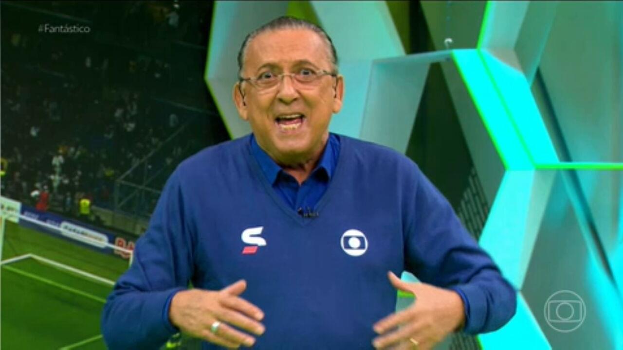 O locutor Galvão Bueno durante a Copa do Mundo Qatar (Créditos: Reprodução/TV Globo)