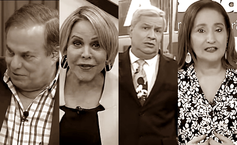 Os principais apresentadores da RedeTV (Créditos: Reprodução/Montagem)