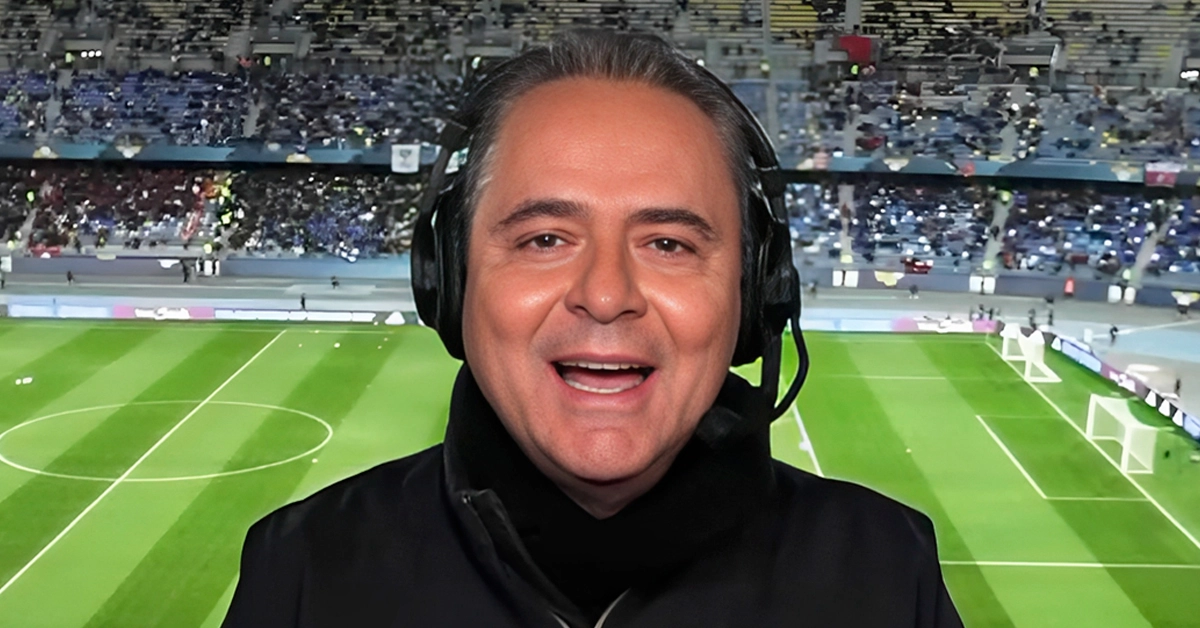 Luís Roberto foi quem fez a transmissão da partida entre Flamengo e Al-Hilal na Libertadores 2023 pela TV Globo (Créditos: Reprodução)